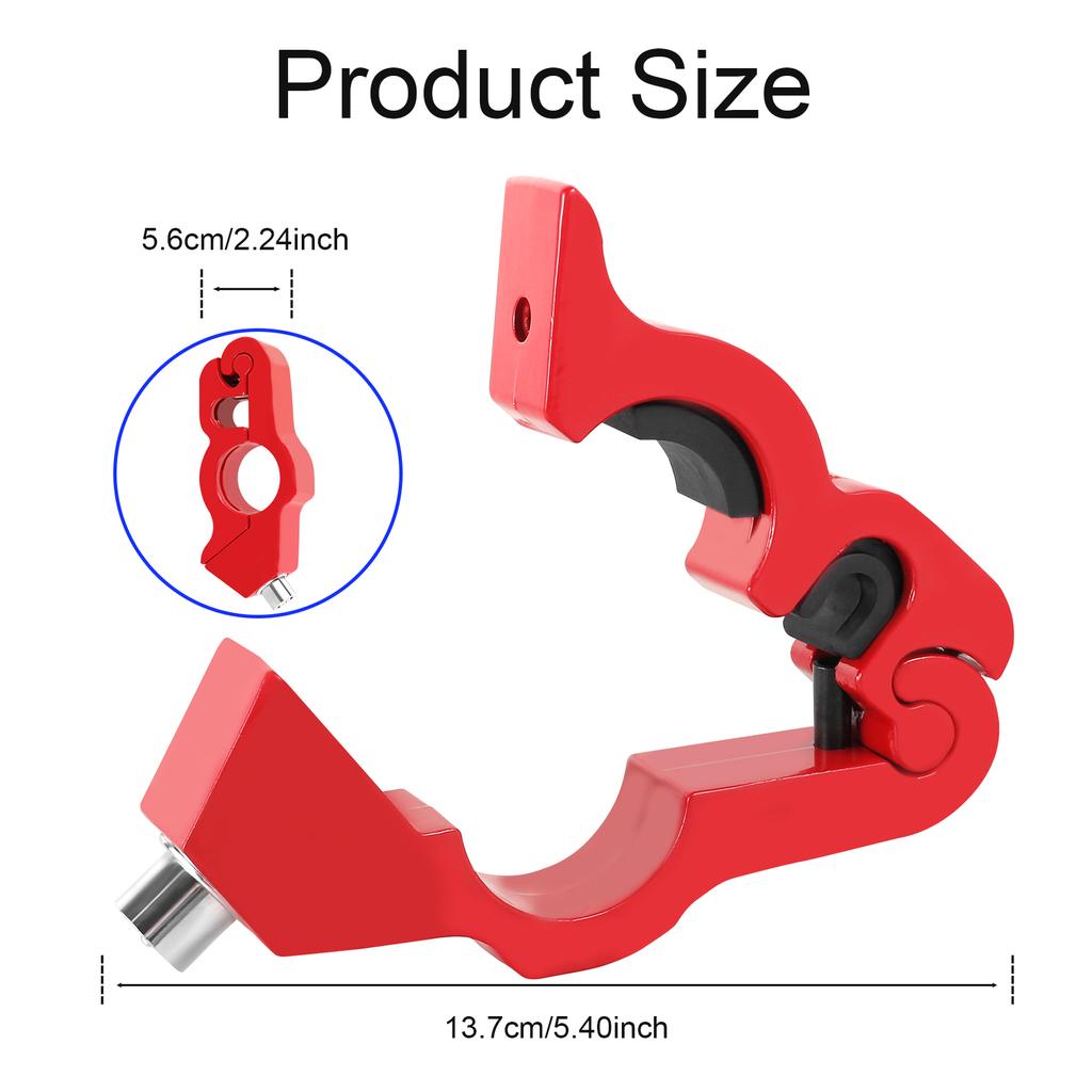 Замок на руль мотоцикла, алюминиевый сплав, замок на тормоз, сцепление скутера, противоугонный замок на ручку тормоза мотоцикла