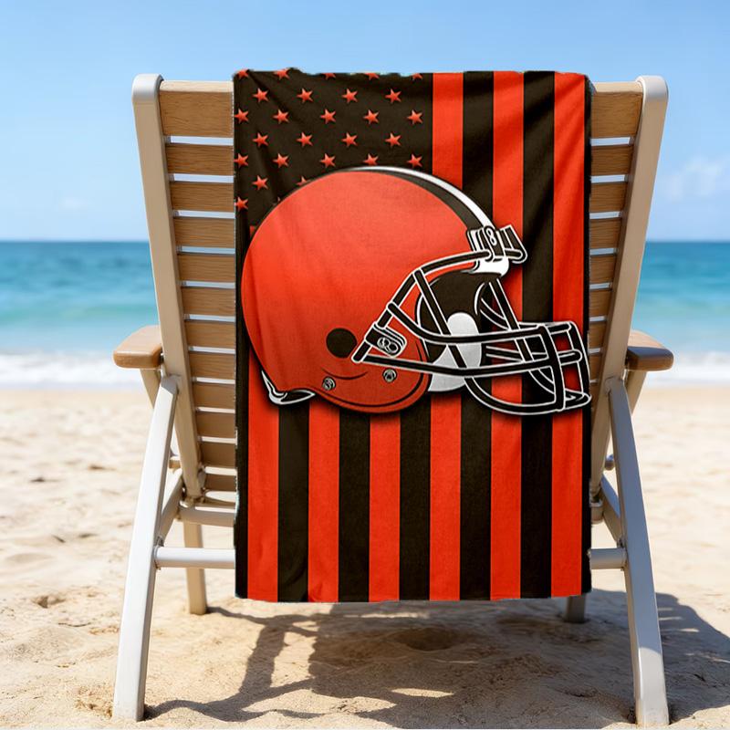 Cincinnati Browns Legacy Quick-Dry Microfiber Beach Towel Super Soft & Absorbent for Bath, Beach, Travel Bath Time Accessory, Fan gifts