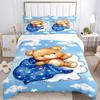 Teddy Bear Dreams Print 3Pcs Bedding Setduvet Cover With 2 Bedropillowcase Home Birthday Gift
