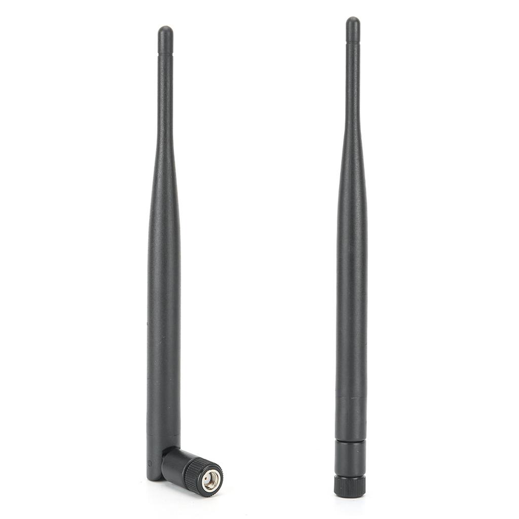 2PCs Router Antenna Durable WIFI System 6DB High Gain 2.4 5.8G Dual‑Band SMA Inner Hole
