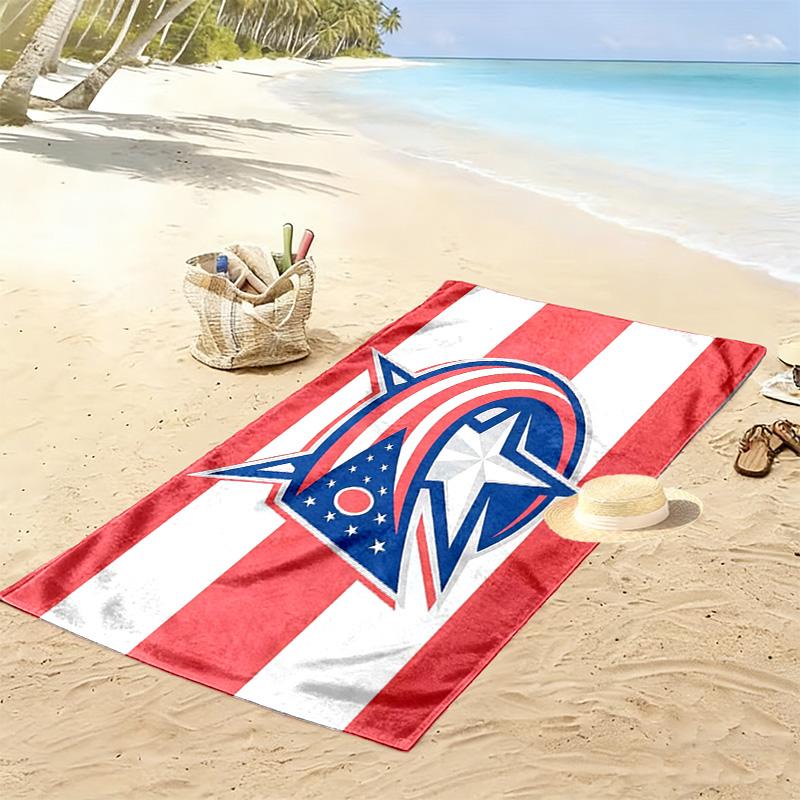 New York Rangers4 Print Beach Towel, Large Soft Quick Dry Towel for Beach Camping Swimming