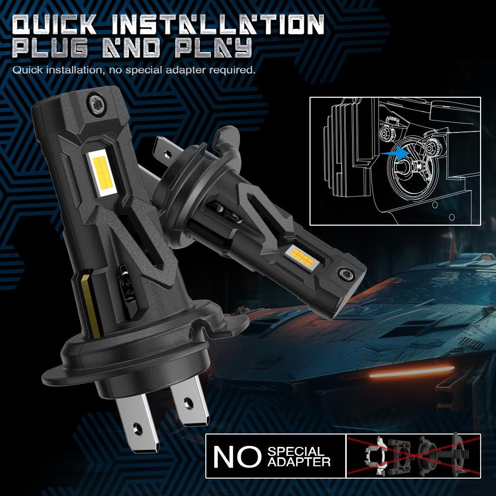 1/2Pcs 22000LM H7 LED Headlight Bulb 12pcs CSP 3570 Car Headlamp Auto Mini Canbus H7 Led Bulb Turbo Light 6500K 12V 110W