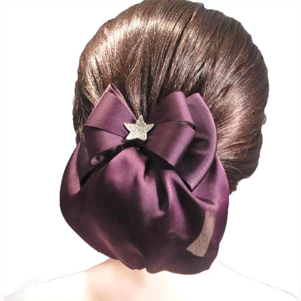 Сладкие оборки Края Сетка для волос Звездочки Заколки для волос Покрывающая сетка Профессиональный бант Снуд Для девочек