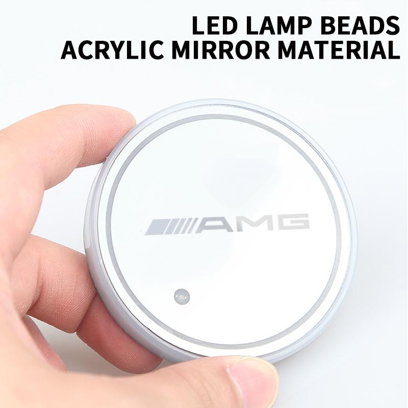 2 шт. Светодиодная подсветка для автомобильного подстаканника, атмосферой подсветки салона автомобиля, для Mercedes Benz C260 W204 W205 W211 W212 W190