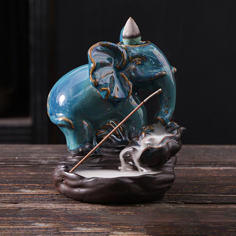 1 шт. курильница для йоги, медитации и домашнего декора, конусы для благовоний, керамический держатель для благовоний с обратным потоком