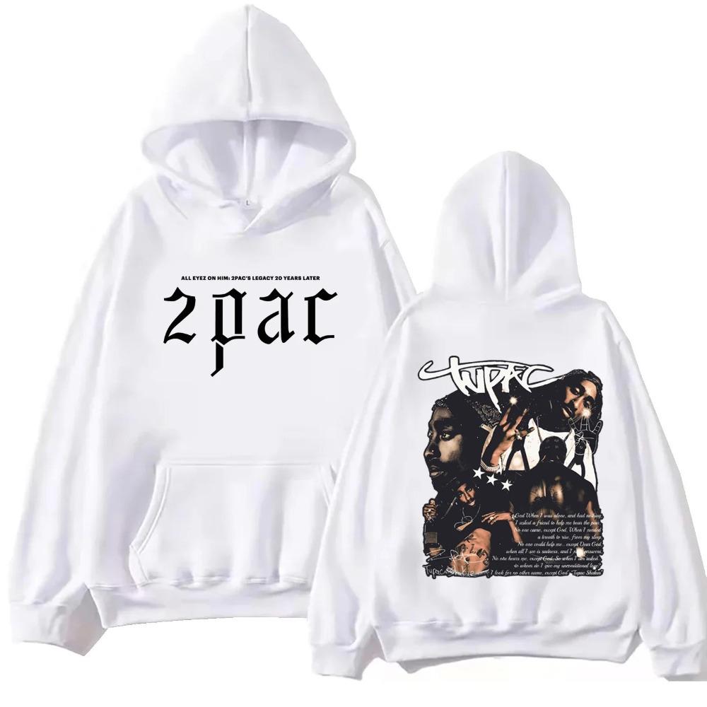 High Quality Cotton Tupac Shakur 2pac Hoodie unisex Fabric Street Fashion Hoodie New Casual Skating Running Sweatshirt halloween