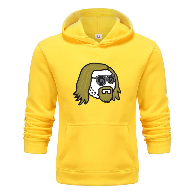 Осень и зима, новая дизайнерская одежда с принтом, мужская толстовка с капюшоном, пуловер для пар