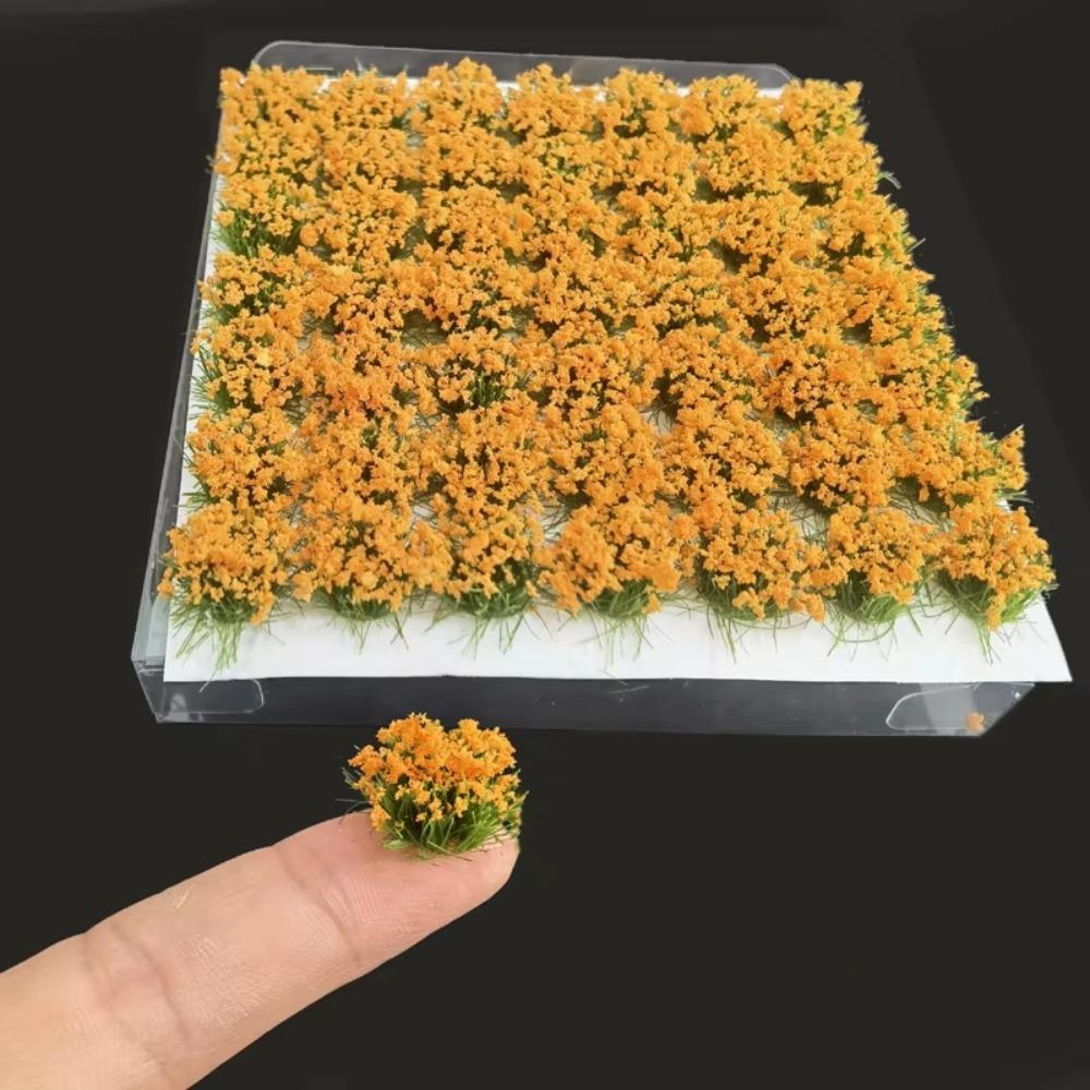Railway Train Static Flower Tufts ABS Plant Materials Flower Grass Model Micro Landscape