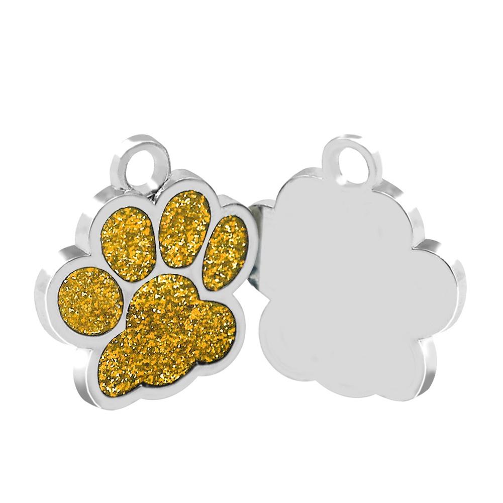 Pet Supplies Dog Paw Print Anti-lost Tag Zinc Alloy Loose Powder Pendant Accessories