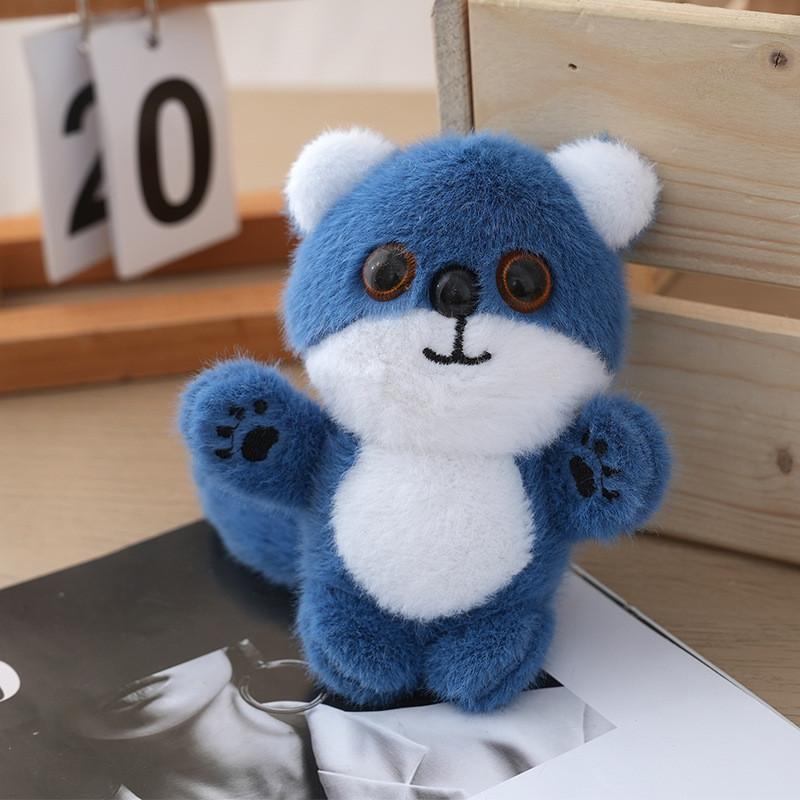 Милый лисенок, маленький кулон, плюшевая игрушка, кукла, подвеска для рюкзака, брелок, мода