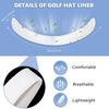 Sweatband Hat Liner Pads Hat Size Reducer Strip Sweat Absorber Liner Pads Hat Invisible Sweat Liner