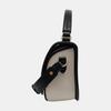 [Pre-Owned] Highlands Metal Accessories Detachable Adjustable Leather Shoulder Strap Cotton Crossbody Handbag - Excellent #1X3I7MK