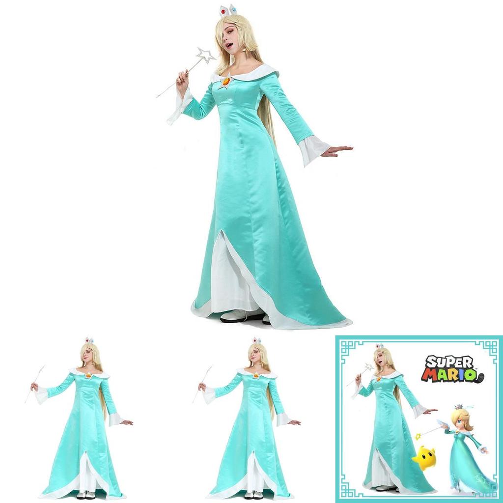 Gorgeous Rosalina Princess Dress Cosplay Costume Polyester Material