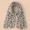 Gift Cartoon Cat Printed Scarf Women Girls Kitten Shawl Scarf Trendy Chiffon Scarf