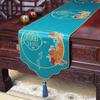 New Chinese Style Embroidery High-end Light Luxury Table Flag Tea Table TV Cabinet Dining Table Cloth Strip Cloth Tea Mat and Tablecloth