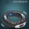 USB Rechargeable Silicone Cock Ring Vibrator Locks Penis Stimulating Toy For Men Masturbating