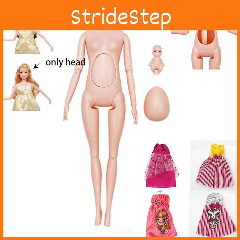 11-дюймовая 30-сантиметровая 6-шарнирная пузатая беременная голая кукла со съемным животом