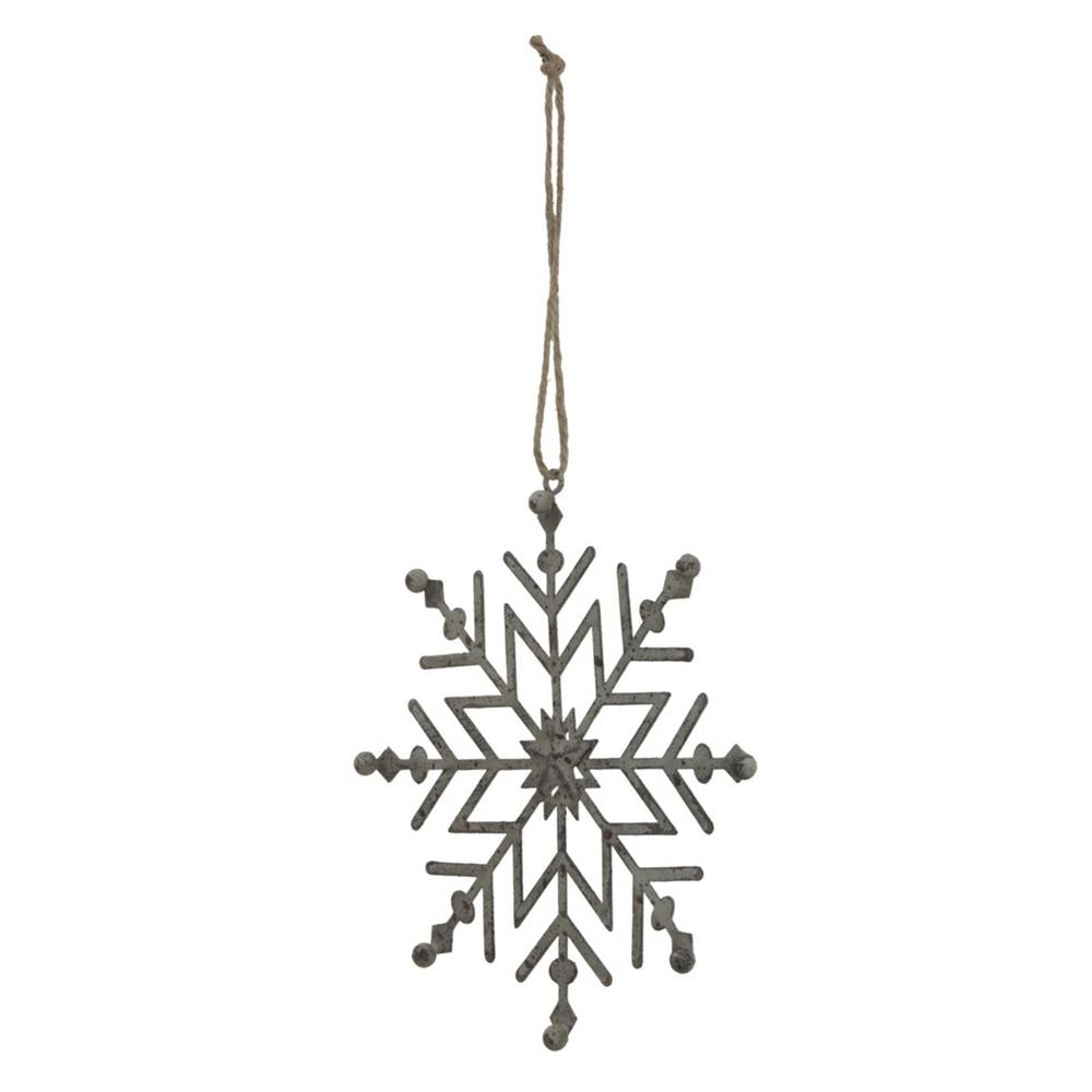 Hill Interiors Rustic Snowflake Christmas Hanging Decoration