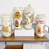 530ml Students Insulated Water Bottle Cartoon Capybara Travel Coffee Mug Portable Thermal Cup