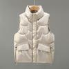 Women Cotton Vest Padded Thermal Neck Protection Smooth Surface Lady Winter Vest Female Clothes