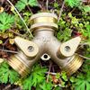 Copper Y-Type 3/4" Garden Ball Valve Splitter