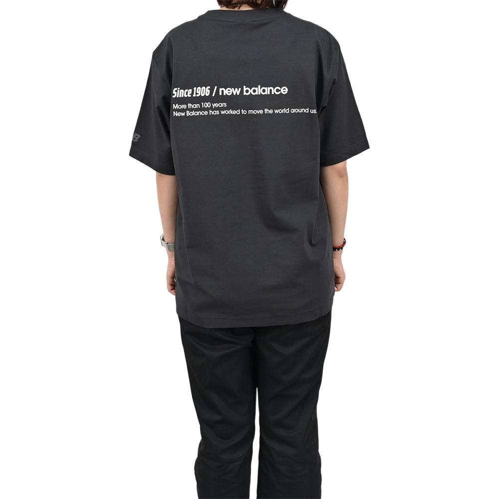 New Balance T Shirts Men's NEF29481 DKG Crew Neck NEF29481-DKG