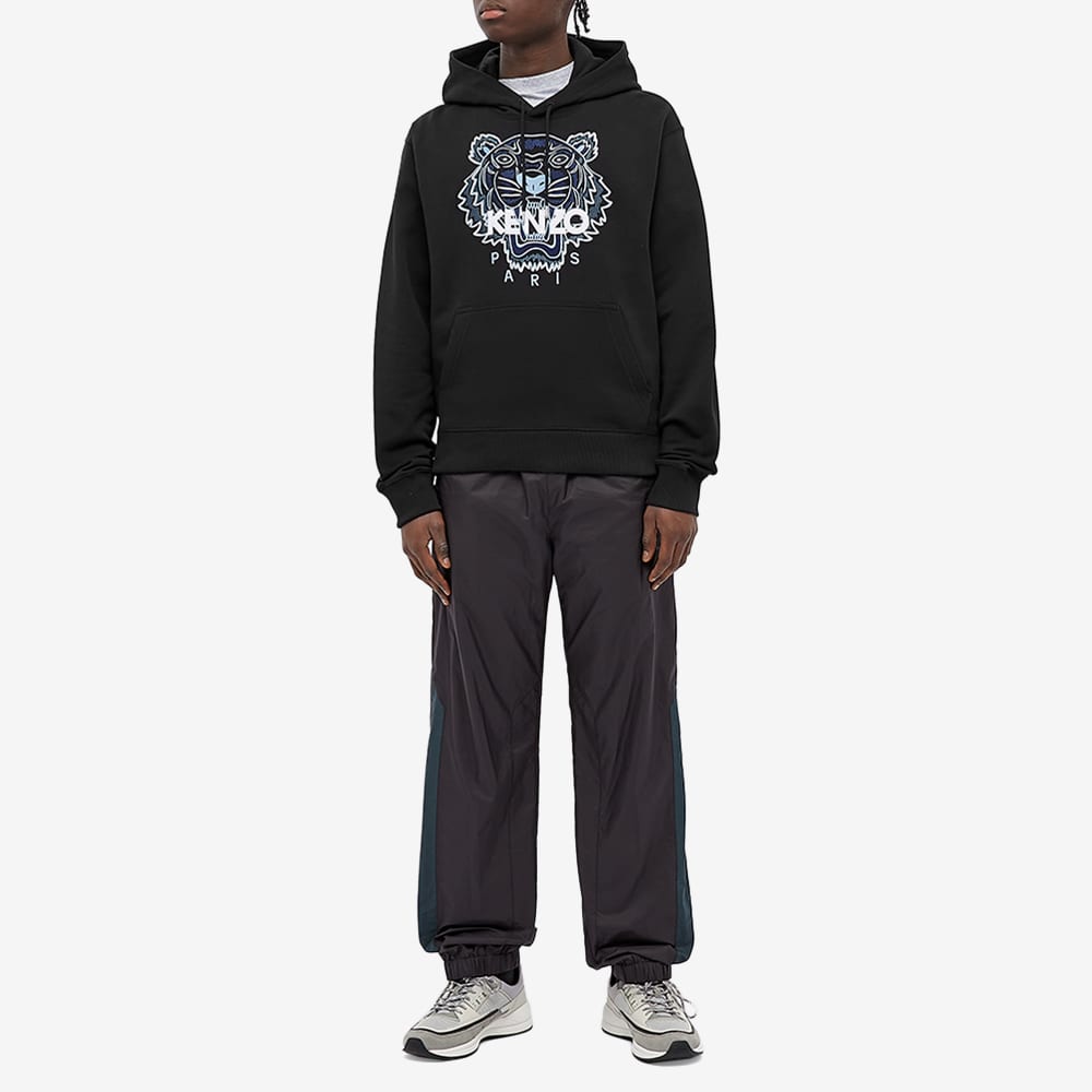 KENZO Classic Tiger Head Sweatshirts Men's Black Hooded Moderate Heavyweight FB55SW3104XA-99