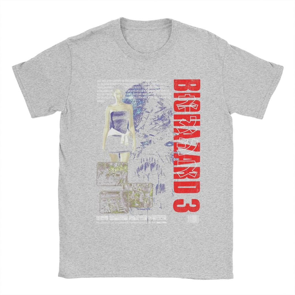 Мужская футболка Resident Evil Biohazard 3 100% хлопок Топы Винтажная с коротким рукавом Футболки с круглым вырезом Классические футболки