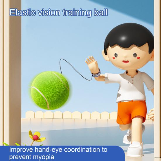 Забавная эластичная игрушка для тренировки зрения с мячом, браслет для ежедневного использования, надувной мяч, обучающая игрушка для улицы
