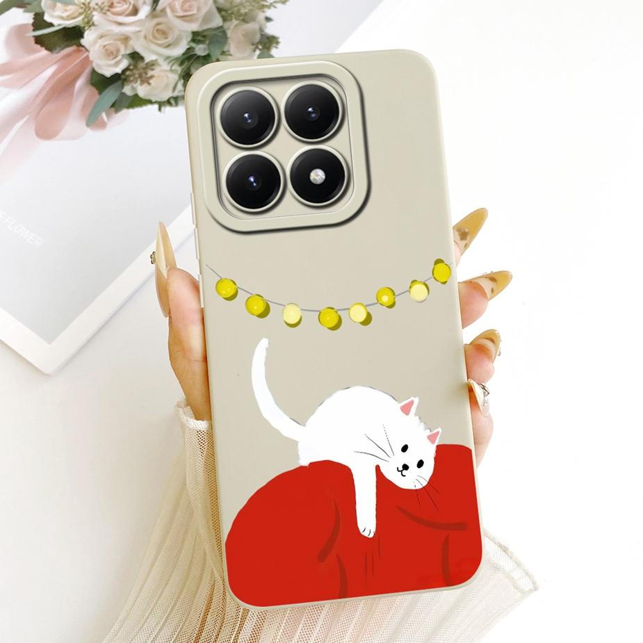 Чехол для Xiaomi 15T Pro 5G Милый Кот Утка Мультяшная Обложка Мягкий Силикон Матовый Чехол для Телефона Для Xiaomi Mi 15T Pro 15TPro Mi15T 5G Сумки
