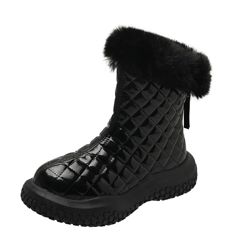 Женские зимние ботинки, теплая плюшевая женская зимняя обувь высокого качества, непромокаемые ботильоны, обувь на платформе для женщин, зимние ботинки