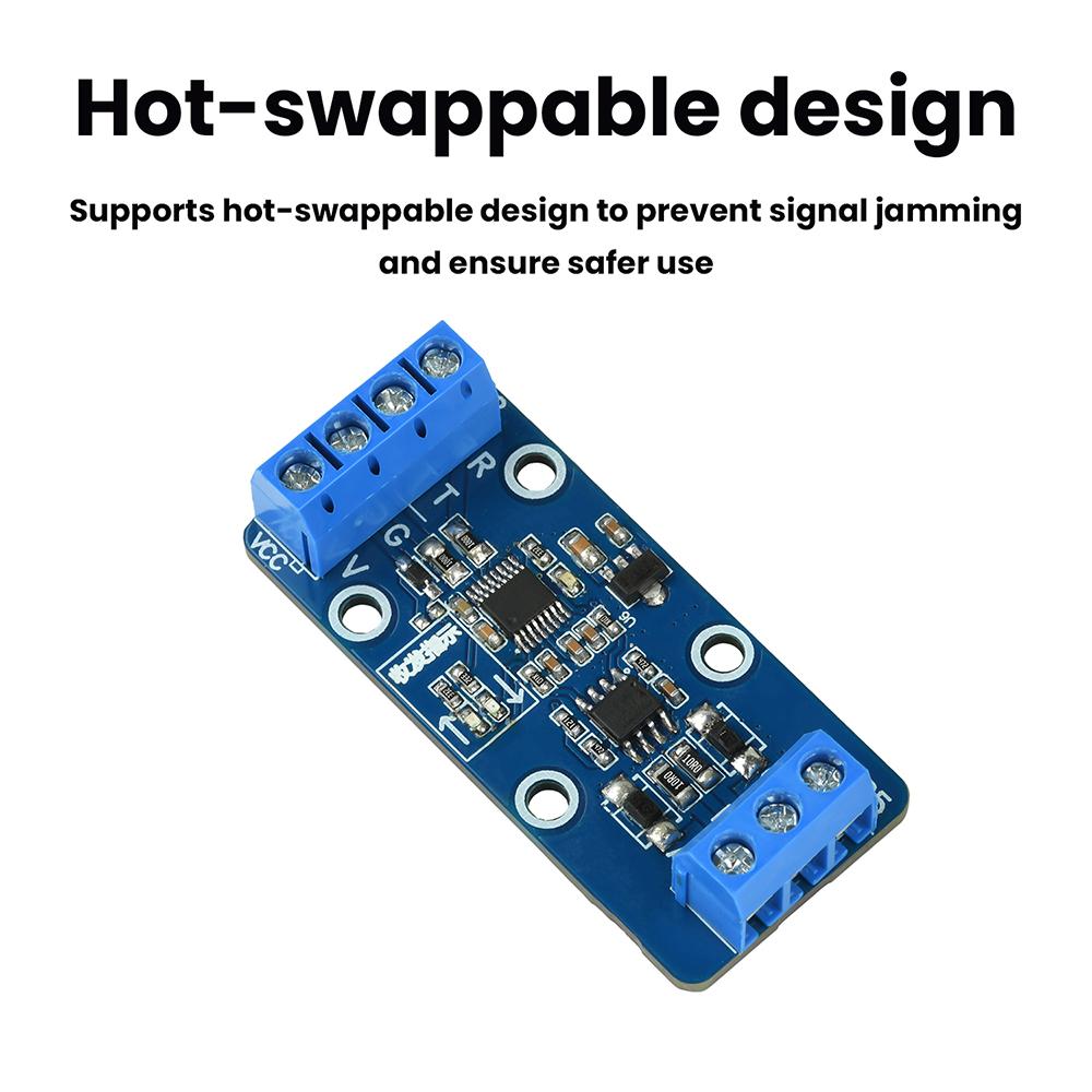 RS232 to RS485 Converter Module Serial Port Converter Module Converts RS232 Signals to RS485 Signals for PLC Communication