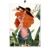 Summer Girl A Little Nap Wild Flower Jungle Plants Wall Art Print Canvas Painting Nordic Poster Decor Pictures For Living Room