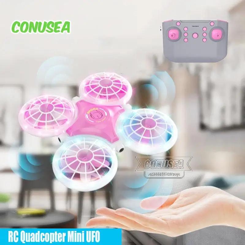 Mini Ufo Drone Toy RC Plane Dron Altitude Hold Radio Controlled Helicopters Aircraft Obstacle Avoidance Toy Racing Drones Toys