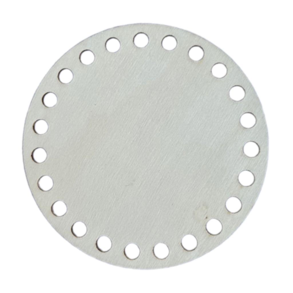 Perforated Wood Basket Base Blank Crochet Basket Base for Making Crochet Knitting Baskets Hand Weaving Home Decoration