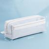 Double Layer Transparent Pencil Case Large Capacity Stationery Storage Bag  Students