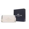 Coach Сумка через плечо Toni 18, с логотипом бренда, съемный плечевой ремень, телячья кожа, маленькая женская сумка, серебристая, CT778-SVHA