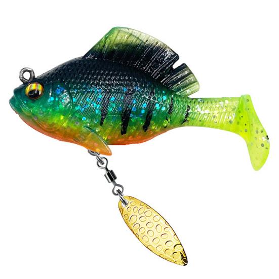 6 см/10 г/14 г весло хвост рыболовная приманка с крючком спиннер 3D глаза Swimbait искусственная мягкая приманка пресноводный соленый окунь форель аксессуары для рыбалки