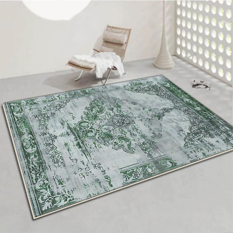 Американский стиль Персия Большой ковер Украшение гостиной Домашний ковер для диванной зоны Спальня Гардеробная Напольный коврик Моющийся Нескользящий