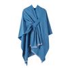 European and American Style Women's Fashion Shawl Knitted Solid Color Pashmina Split Tie Cape Autumn and Winter Warm Scarf
