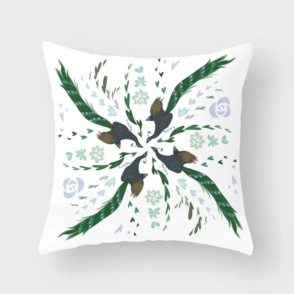 Роскошный Декор для Дома Наволочка Тропический Фламинго Наволочка для Подушки Гостиная Диван Наволочка