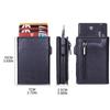PU RFID Blocking Money Wallet Automatic Pop-up Credit Card Holder Business Purse Gift Cash Pocket for Men Women