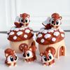 Plastic Material Squirrel Set Non-Electric Movable Joints 3D Printed Decorative Piece Cute Design Desktop Decorative Sculpture