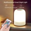 Сенсорные прикроватные лампы с регулируемой яркостью, беспроводной атмосферный светильник с пультом дистанционного управления, регулируемый по цвету перезаряжаемый ночник для спальни