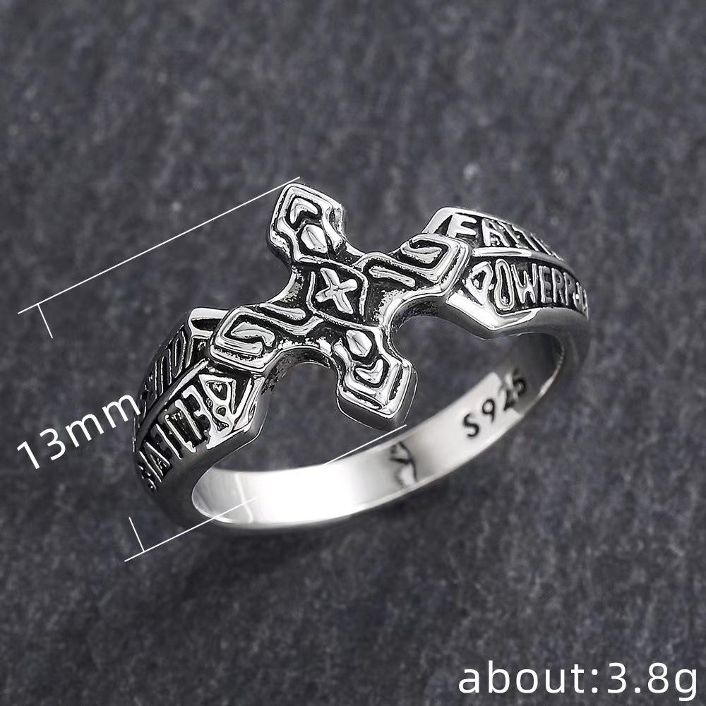 JMXD-Vintage Мужское кольцо-крест, хипстерские панк-ювелирные изделия