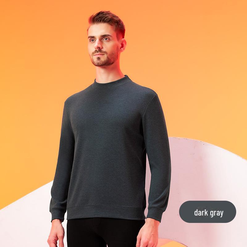 Men's Lyocell Tencel Cashmere Antibacterial Thermal Undershirt Sweater