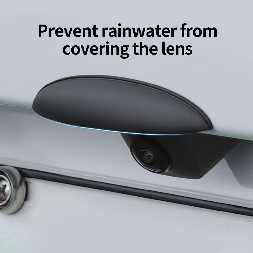 Защитный козырек от дождя для автомобильной задней камеры Защитная крышка для камеры заднего вида автомобиля Клейкая наклейка Универсальный козырек от дождя Защитная наклейка