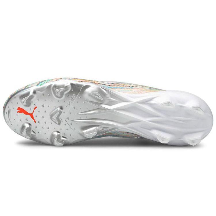 Puma Мужские кроссовки Ultra 1.2 FG AG White Red Blast Multi-Color Silver 106299-04