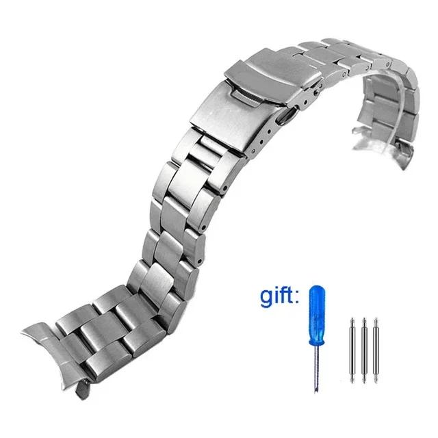 22 мм Стальной Металлический Ремешок для Дайвинга для Часов Casio Duro Mdv107-1A MDV106-1A Браслет Запчасти для Замены Ремешка 3 Стиля