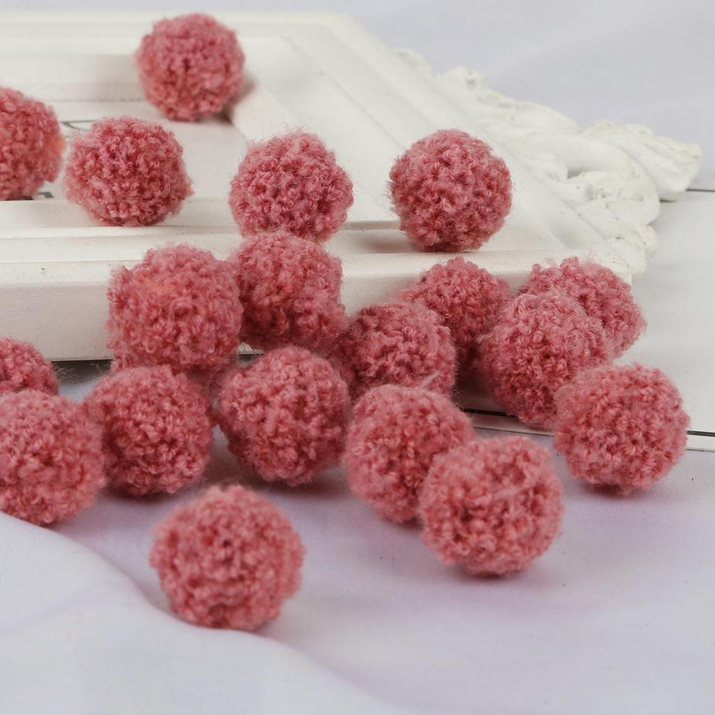 15/20mm Colorful Pompoms Dolls Garment Handmade Material Soft Fluffy Pom Poms Ball For DIY Kids Toys Accessorie